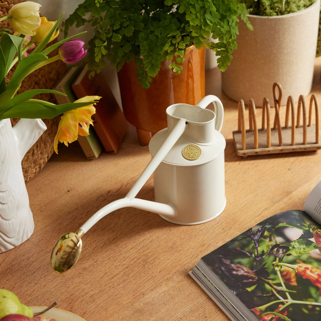Haws ‘Rowley Ripple’ 1L Cream Watering Can
