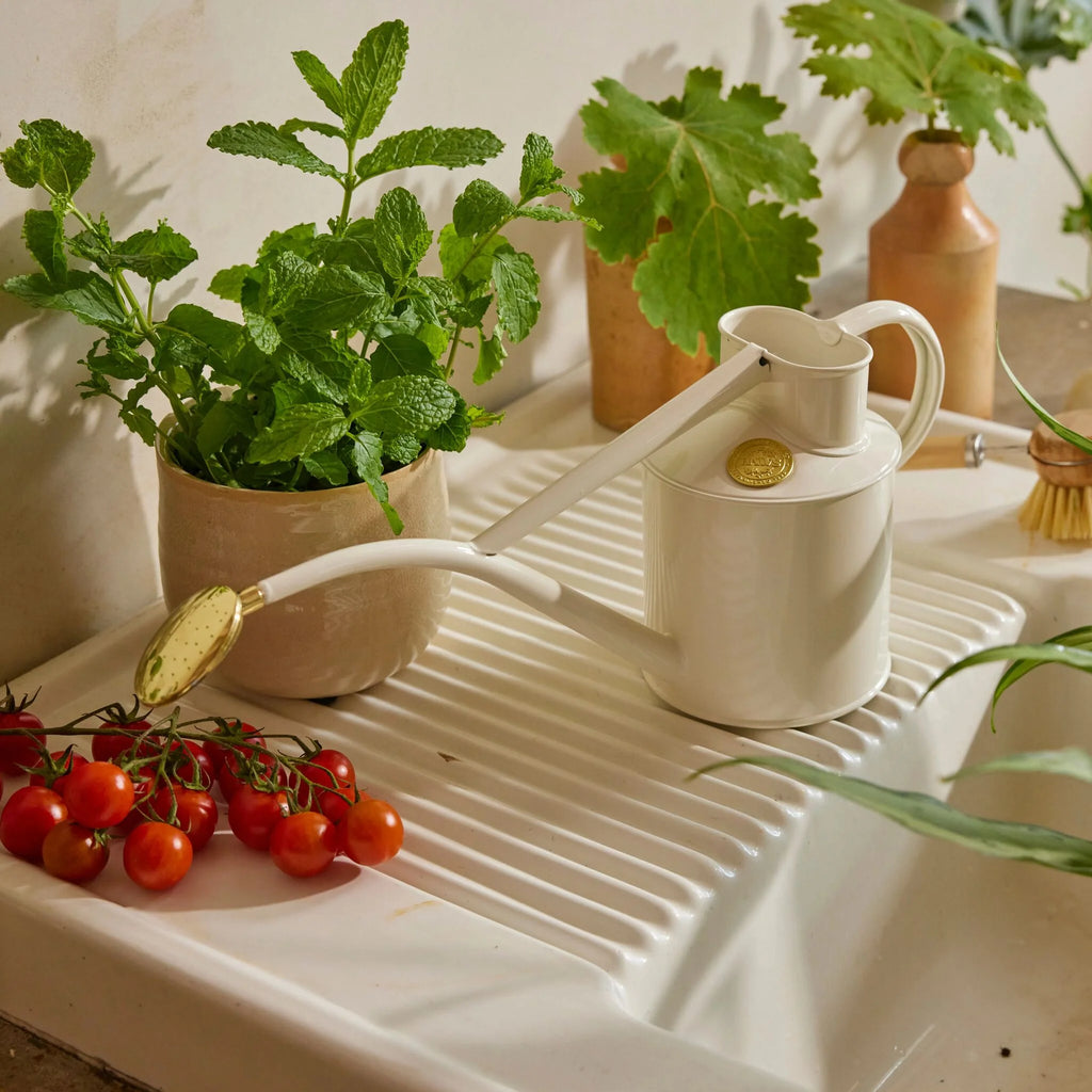Haws ‘Rowley Ripple’ 1L Cream Watering Can